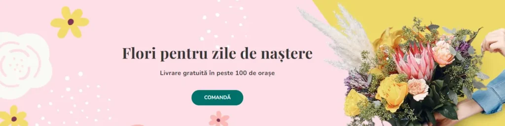 Cod reducere Floria -10% la produsele florale