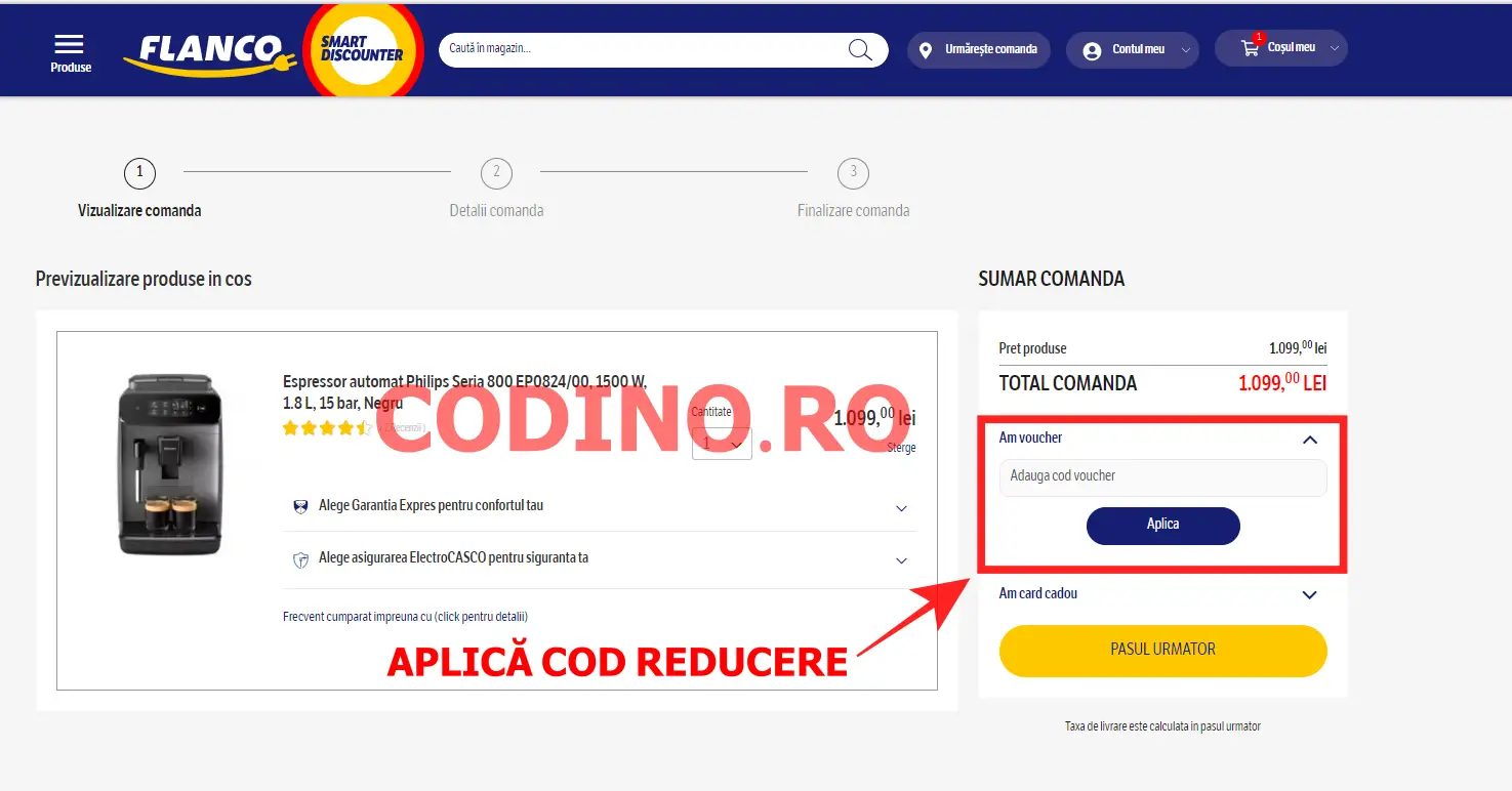 Cod reducere Flanco